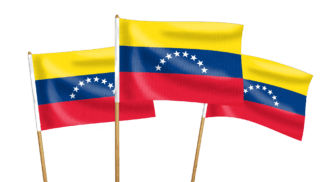 Venezuela Handwaving Flags