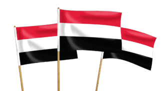 Yemen Handwaving Flags