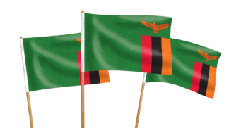 Zambia Handwaving Flags