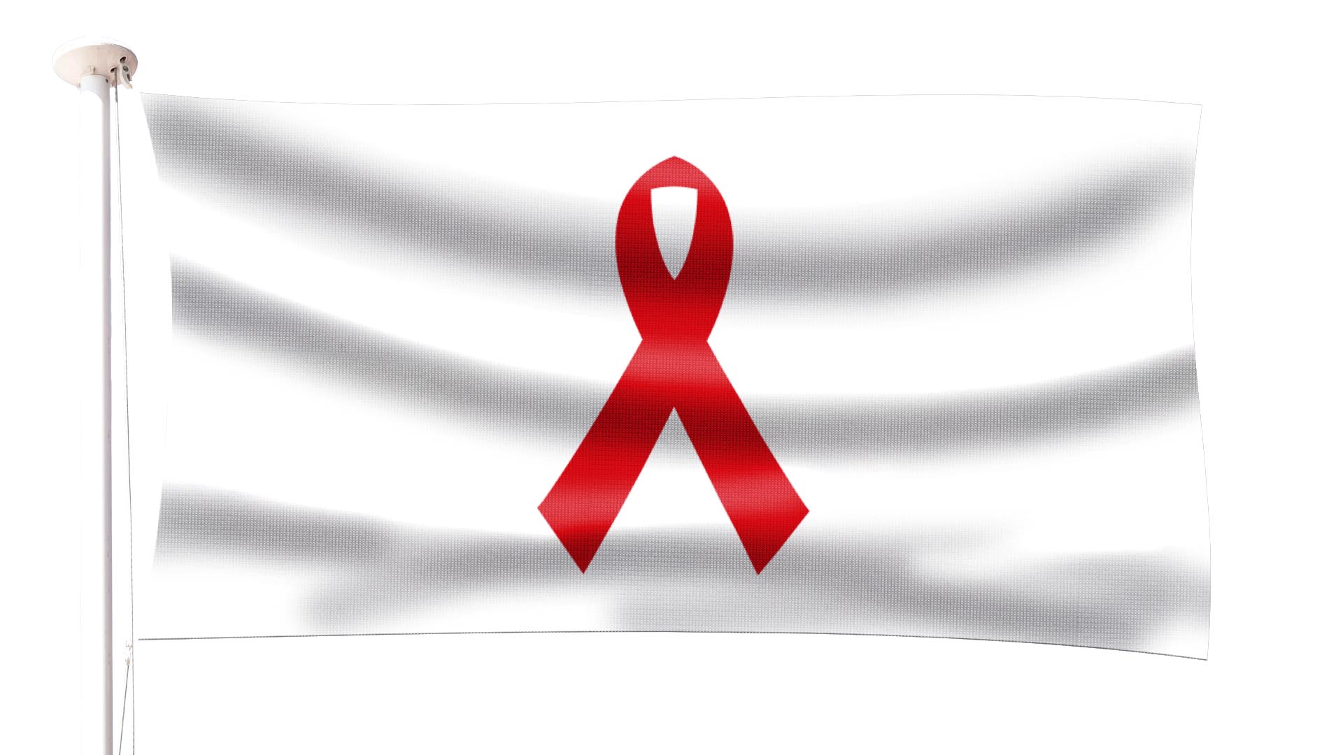 AIDS/HIV Ribbon Flag - Hampshire Flag Company