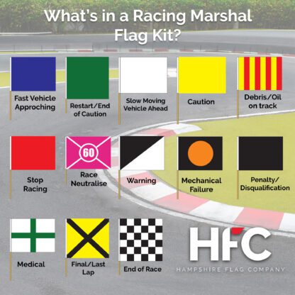 Racing Marshal Flag set