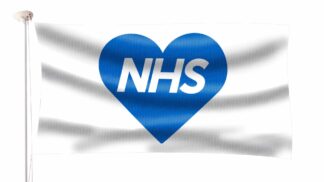 NHS Blue Heart Flag