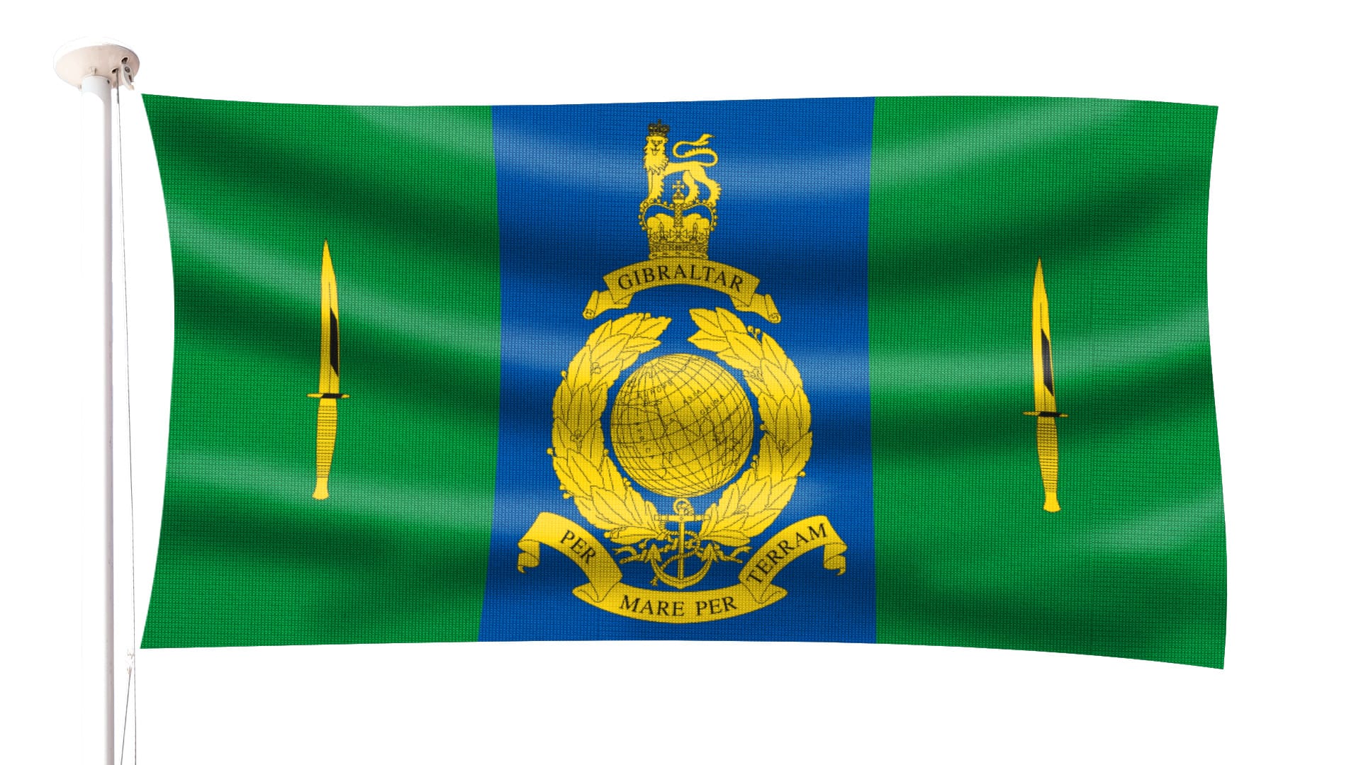 Royal Marines Signal Squadron Flag - Hampshire Flag Company