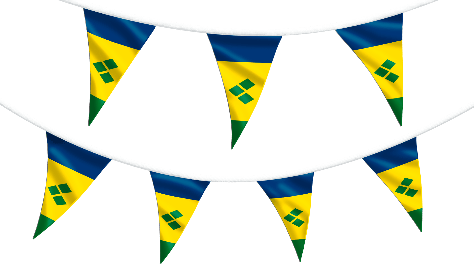 Saint Vincent and the Grenadines Bunting - Hampshire Flag Company