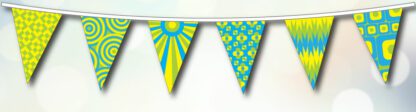 Blue and Yellow Festival Pattern Bunting