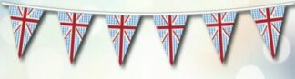 Blue Chequered Union Bunting