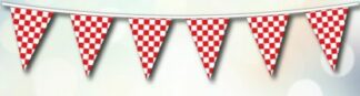 Red and White Festival Pattern Bunting