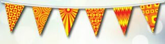 Red and Yellow Festival Pattern Bunting