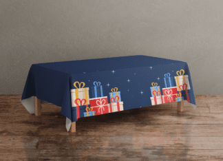 Christmas Presents Custom Tablecloth