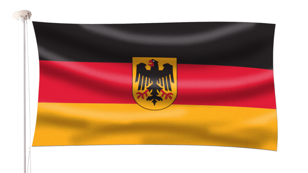 German Flag with Eagle - Germany Flag 