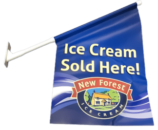Ice Cream Pole and Banner