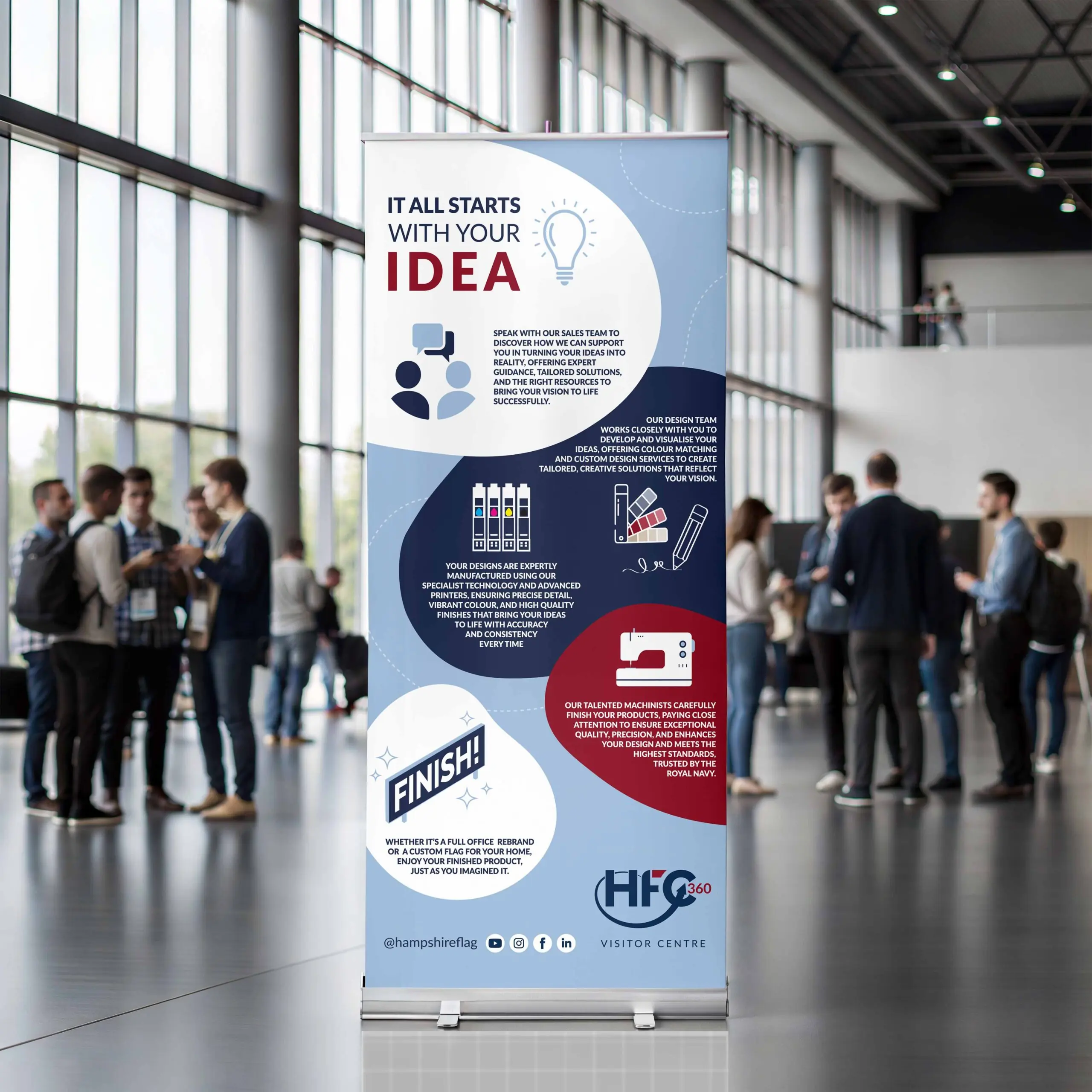 Hampshire Flag Company Roller Banner